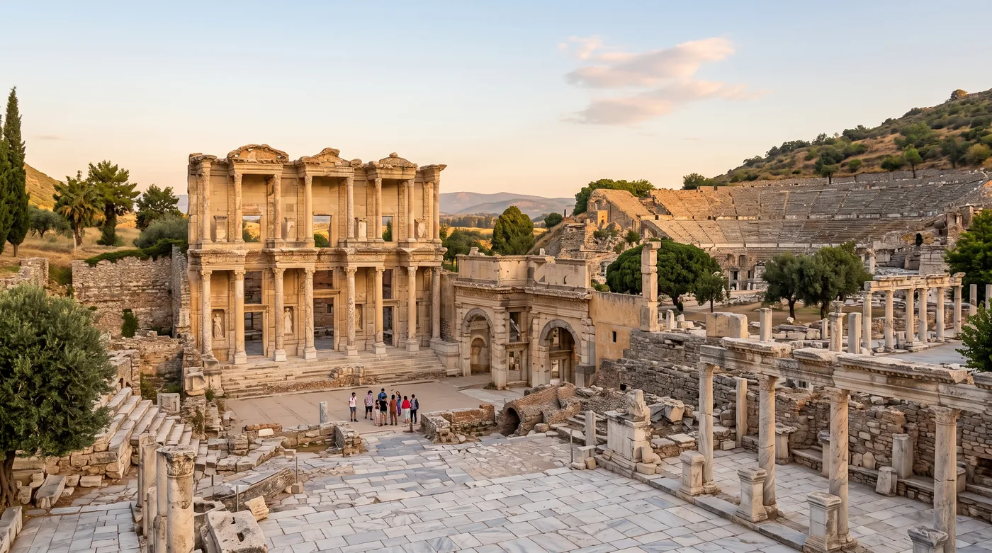 Efes Antik Kenti (Celsus Kütüphanesi)
