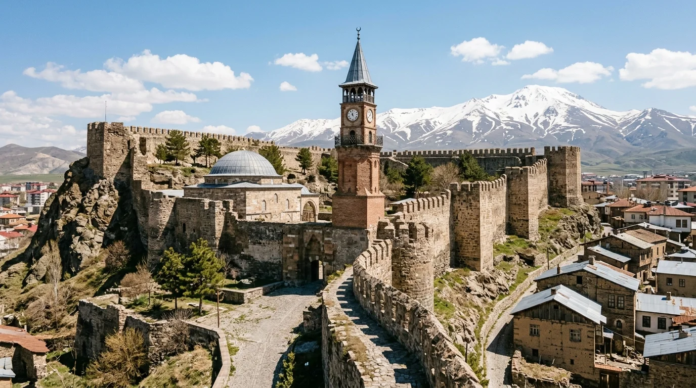 Erzurum Kalesi ve Saat Kulesi (Tepsi Minare)